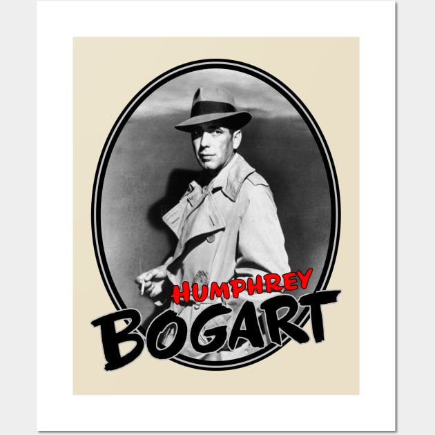 Humphrey Bogart: Smoking Sam Spade Wall Art by Noir-N-More